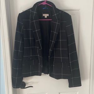 Merona black windowpane blazer
